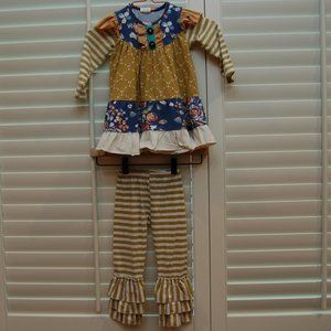 Girls Matching Top and Leggings